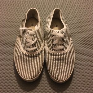 Urban Outfitters Striped Plimsolls